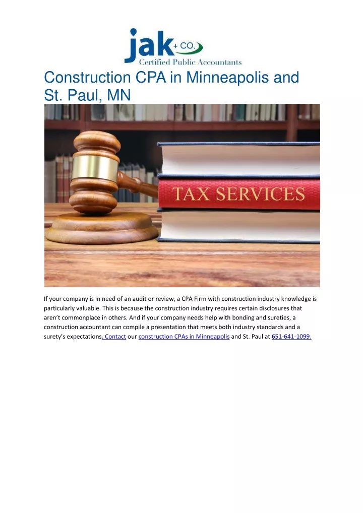 construction cpa in minneapolis and st paul mn