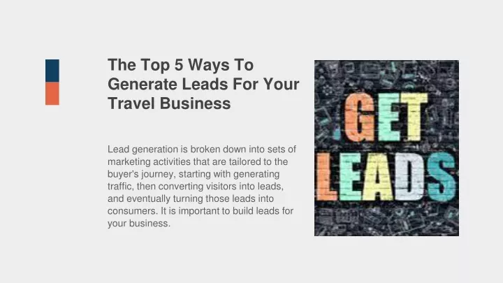 the top 5 ways to generate leads for your travel business