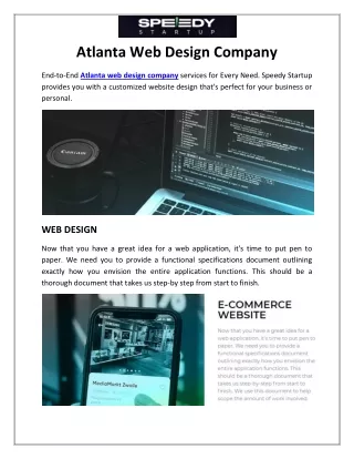 Atlanta Web Design Company