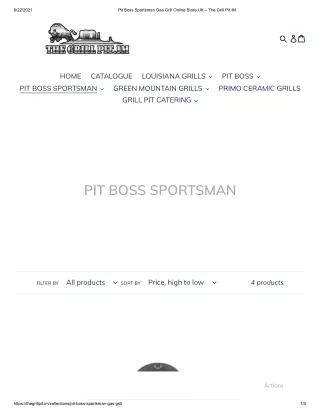 Pit Boss Sportsman Gas Grill Online Store UK – The Grill Pit.IM