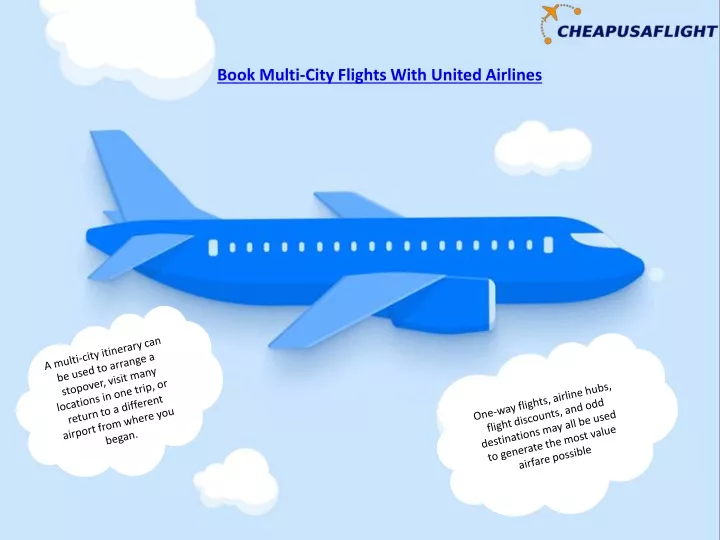 book multi city flights with united airlines