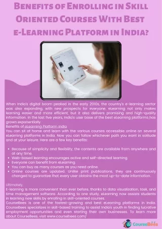 benefits of enrolling in skill oriented courses