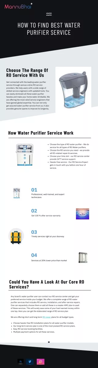 How to Find Best Water Purifier Service