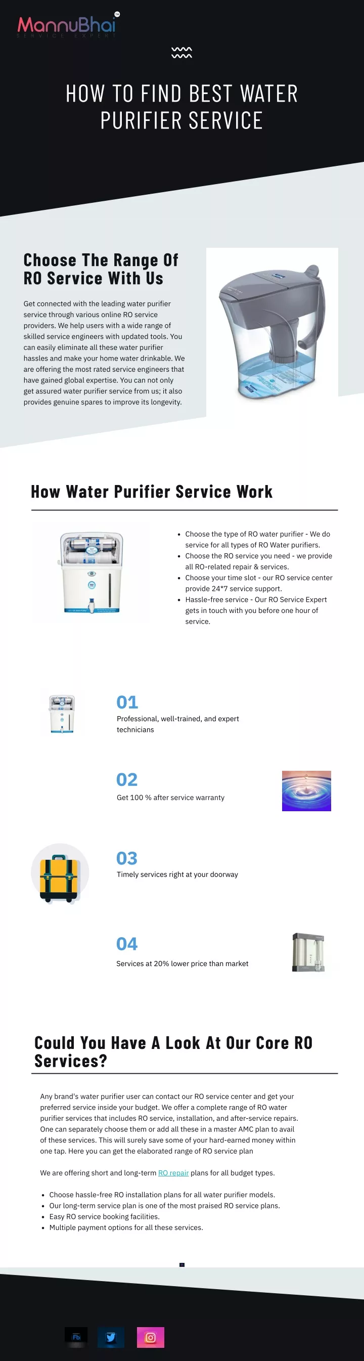 how to find best water purifier service