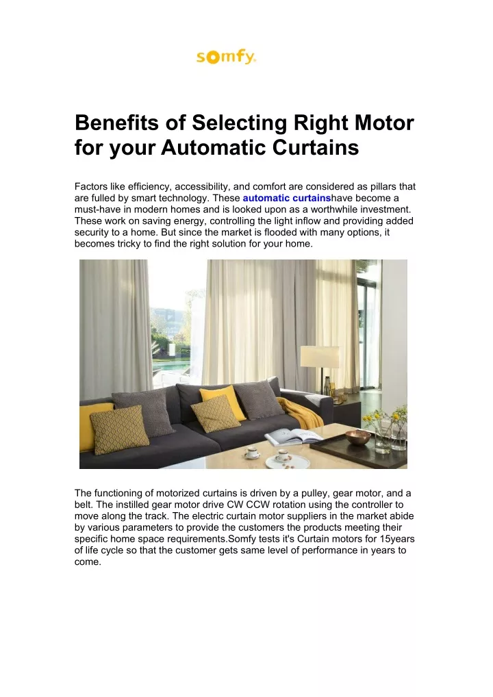 benefits of selecting right motor for your