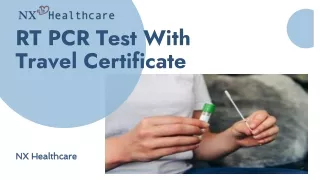 rt pcr test with travel certificate