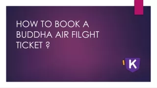 book a Buddha air flight ticket