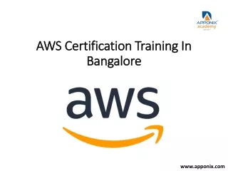 AWS Certification Training Course in Bangalore