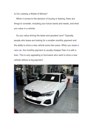 car leasing