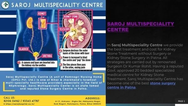 TOP STONE SURGERY CENTRE IN PATNA: SAROJ MULTISPECIALITY CENTRE