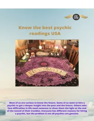 Know the best psychic readings USA