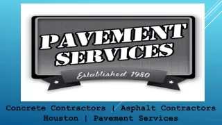 concrete contractors asphalt contractors houston