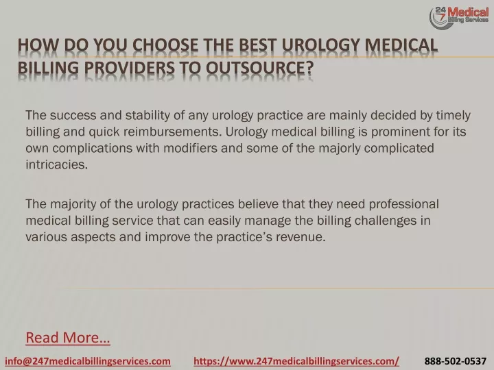 how do you choose the best urology medical billing providers to outsource
