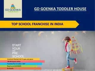 Top School Franchise in India - GD Goenka Toddler House