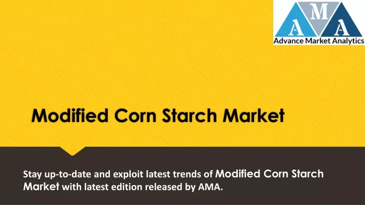 modified corn starch market