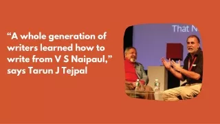 a whole generation of writers learned