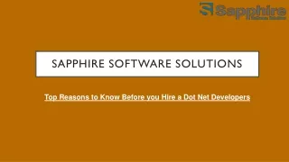 sapphire software solutions
