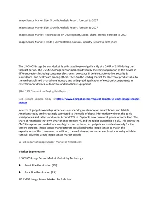 image sensor market size growth analysis report