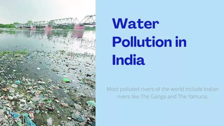 water pollution in india
