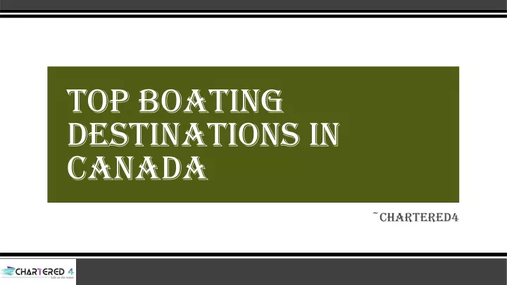 top boating destinations in canada