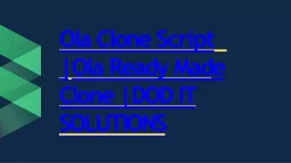 ola clone script ola ready made clone