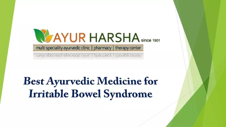 best ayurvedic medicine for irritable bowel