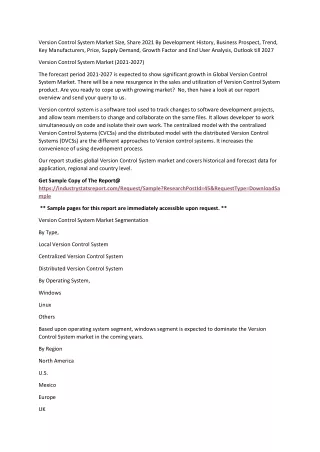 version control system market size share 2021