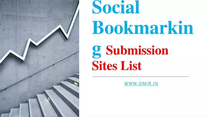 social bookmarking submission sites list