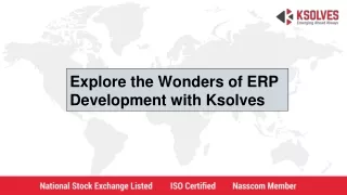 The Wonders of ERP Development with Ksolves