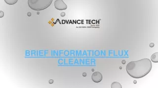 brief information flux cleaner