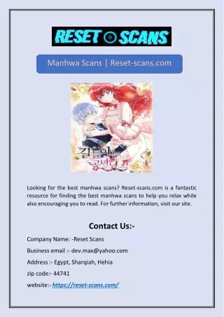 Manhwa Scans | Reset-scans.com