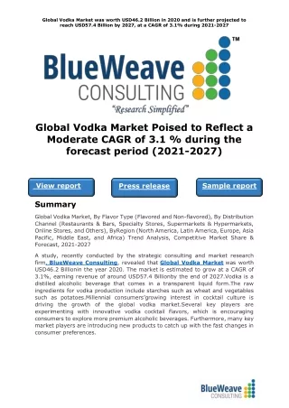 global vodka market was worth usd46 2 billion