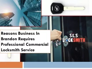 Reasons Business In Brandon Requires Professional Commercial Locksmith Service