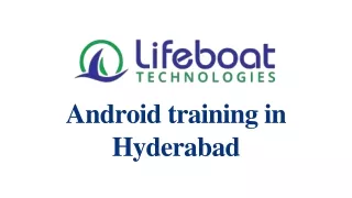 Android training in Hyderabad