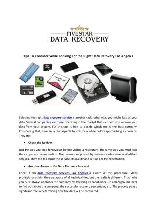 tips to consider while looking for the right data