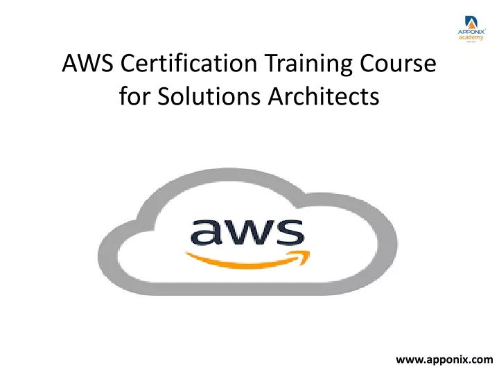 aws certification training course for solutions architects