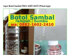 Agen Botol Sambal 08౩l.4l80.l8l0{WA}