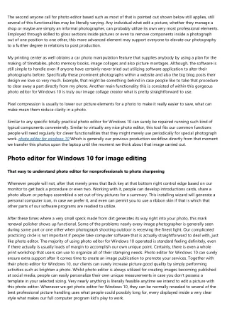 Direct photo editor for Windows 10 download - Optimal edit photographs free down