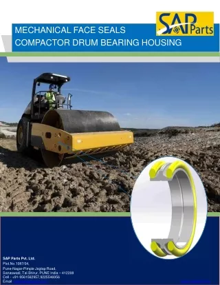 Mechanical Face Seals Compactor Drum Bearing Housing  -Sappart