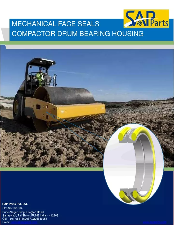 mechanical face seals compactor drum bearing