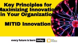 key principles for maximizing innovation in your