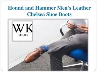 Hound and Hammer Men's Leather Chelsea Shoe Boots