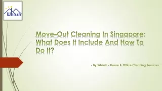 Best Move-Out Cleaning in Singapore - Whissh