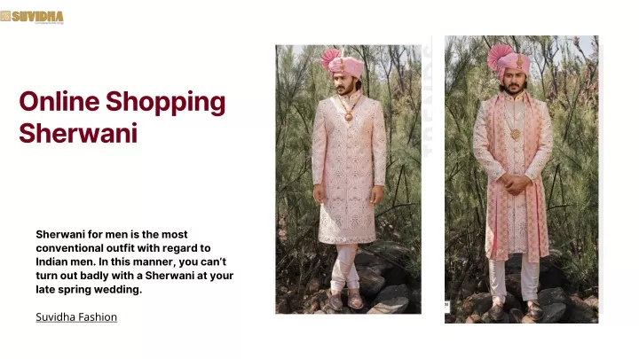 sherwani for men is the most conventional outfit