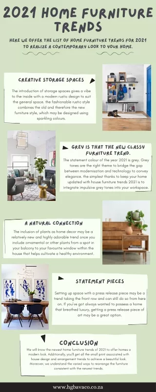 2021 Home furniture trends Every home should have