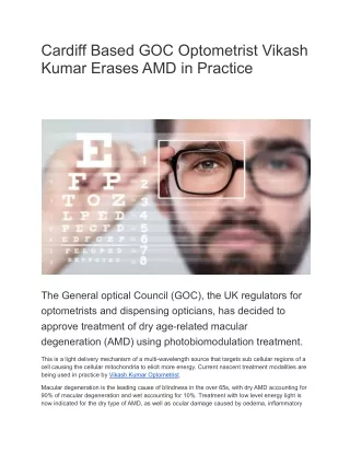 Healthy Eye Tips | Vikash Kumar GOC