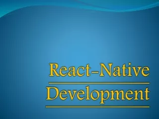 react native development