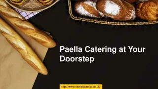 Paella Catering at Your Doorstep