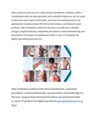 Non-Surgical Pain Management Services