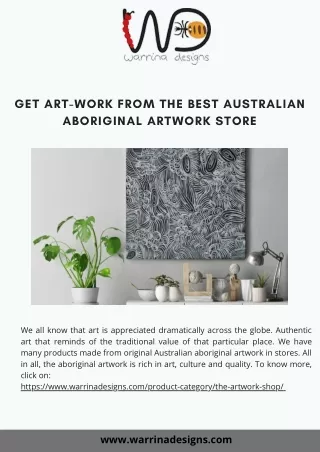 Get Art-work From the Best Australian Aboriginal Artwork Store